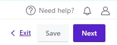 Customer.io campaign settings page with default configuration and the Next button to continue