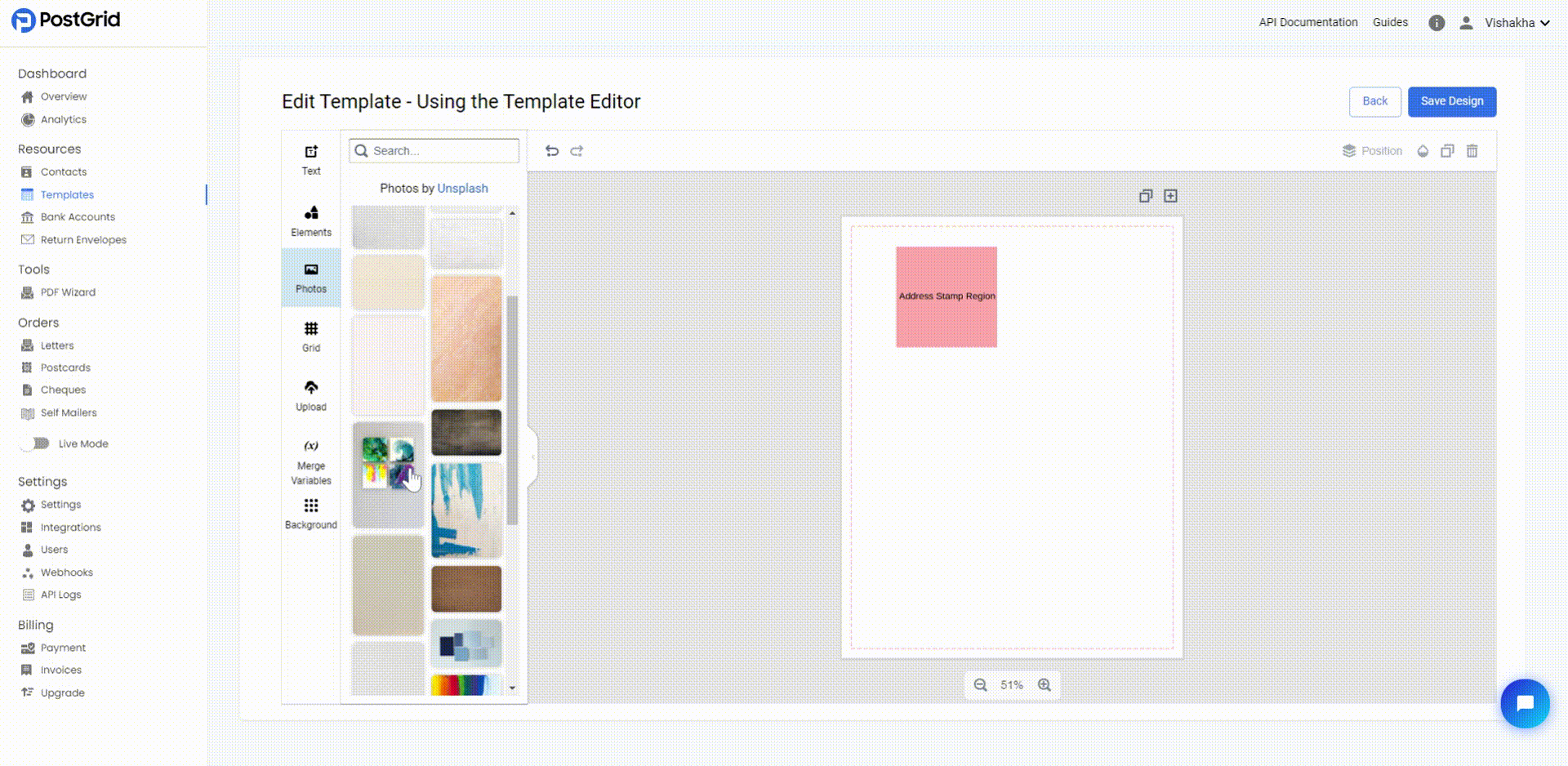 Template Editor basic functions showing zoom controls and page navigation icons